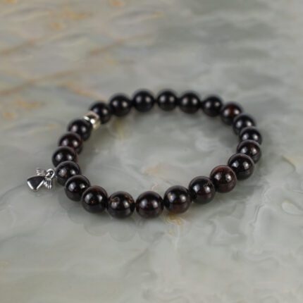 Lal / Garnet Bileklik Düz Kesim (8 mm)