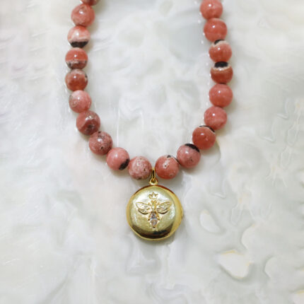 Rodokrozir & Arı Kolye