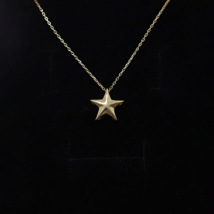 14 Ayar Altın Yıldız Kolye
