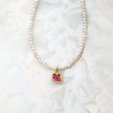 İNCİ DİZİLİ NAR KOLYE