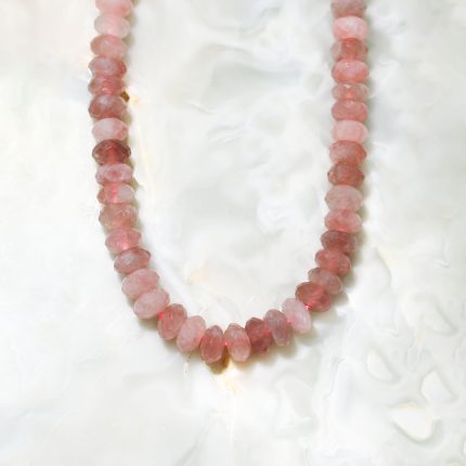 GEM PEMBE SİGULİT KOLYE