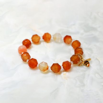 ÖZEL KESİM KARNELYAN BİLEKLİK (10 MM)