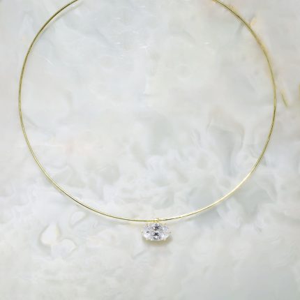 Tek Taş Choker Kolye